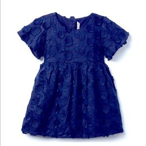 FRINGE FLORAL JACQUARD DRESS size 2T